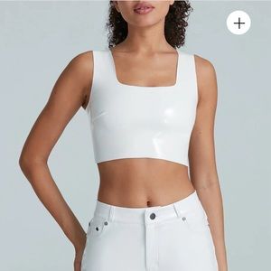 COMMANDO Faux Patent Leather Crop Top Brand New!! Never Worn Or Opened !! SIZE:S